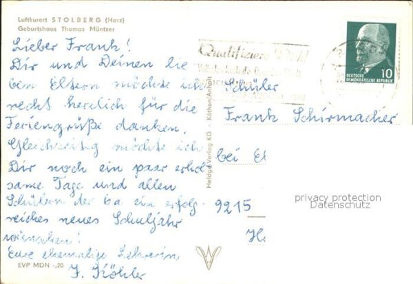 Stolberg Harz Geburtshaus Thomas Müntzer Luftkurort – Bild 2