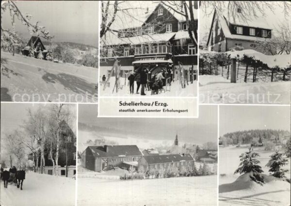 Schellerhau Teilansichten Wintersportplatz HO Gebir