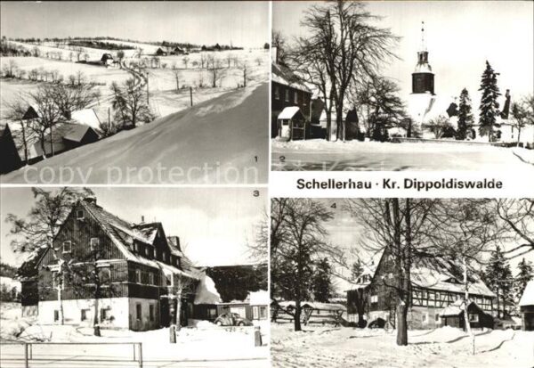 Schellerhau Teilansichten Wintersportplatz HO Gasts