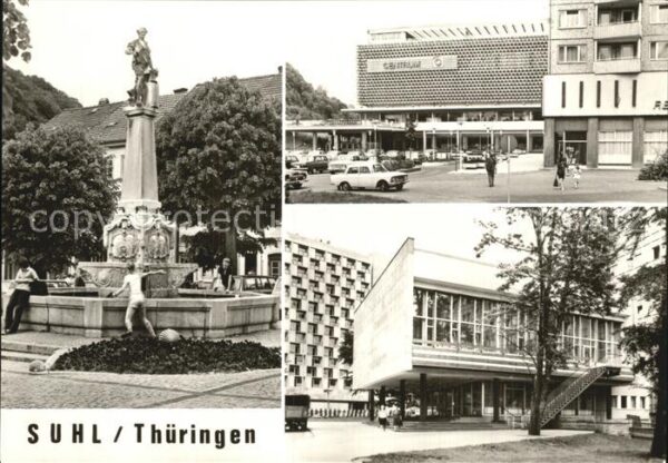 Suhl Thueringer Wald Waffenschmiedbrunnen Warenhaus Centrum