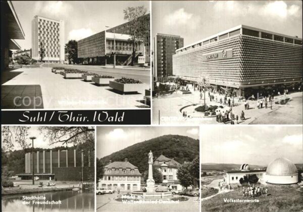 Suhl Thueringer Wald Wilhelm Pieck Strasse Hochhaus Centrum