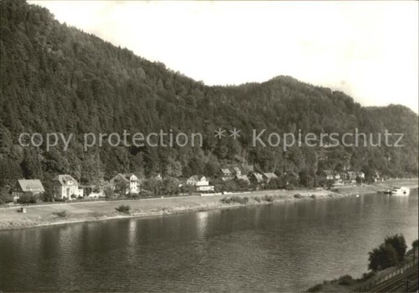 Schmilka Partie an der Elbe