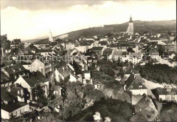 Schneeberg Erzgebirge Blick zur Stadt