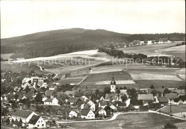 Sosa Erzgebirge Ortsansicht mit Kirche