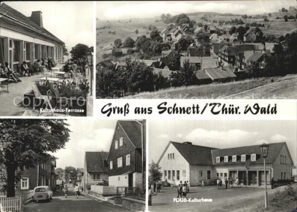 Schnett Kulturhaus Terrasse FDGB Kulturhaus Str