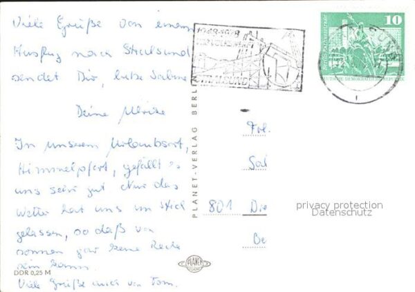 Stralsund Mecklenburg Vorpommern Knieperteich Kniepervorstadt Siedlung W – Bild 2