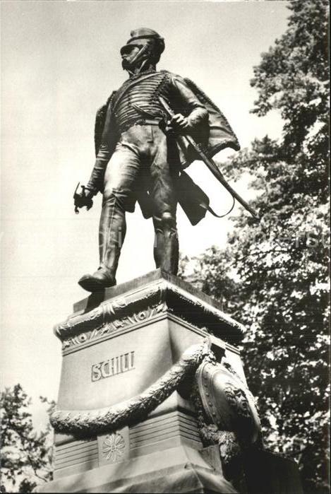 Stralsund Mecklenburg Vorpommern Schilldenkmal Statue