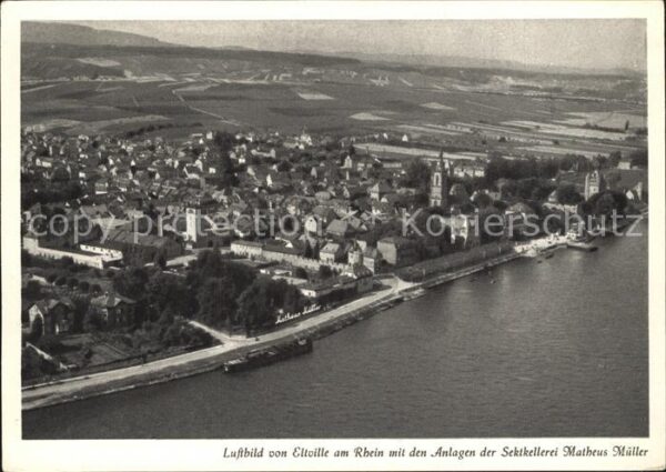 Eltville Rhein Anlagen der Sektkellerei Matheus Müller