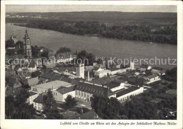 Eltville Rhein Anlagen der Sektkellerei Matheus Müller