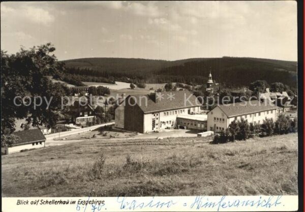 Schellerhau Teilansicht Handabzug