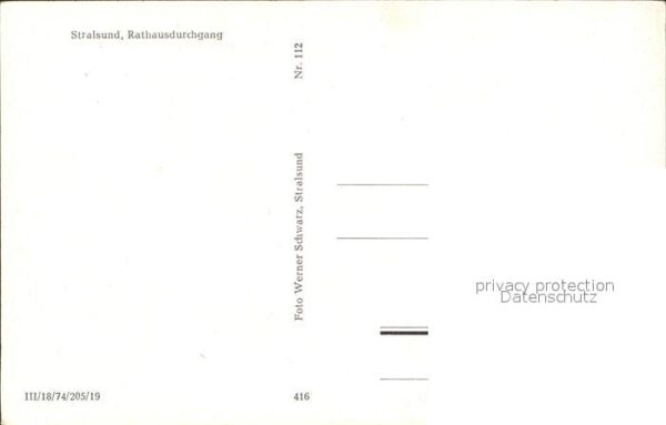 Stralsund Mecklenburg Vorpommern Rathausdurchgang – Bild 2