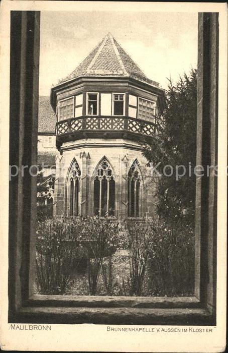 Maulbronn Brunnenkapelle aussen im Kloster