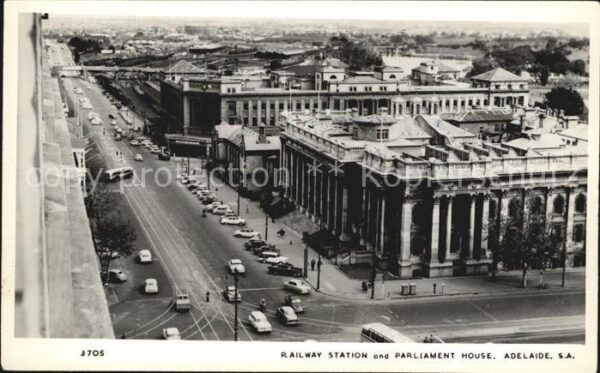 Adelaide Railway Station and Parliament House