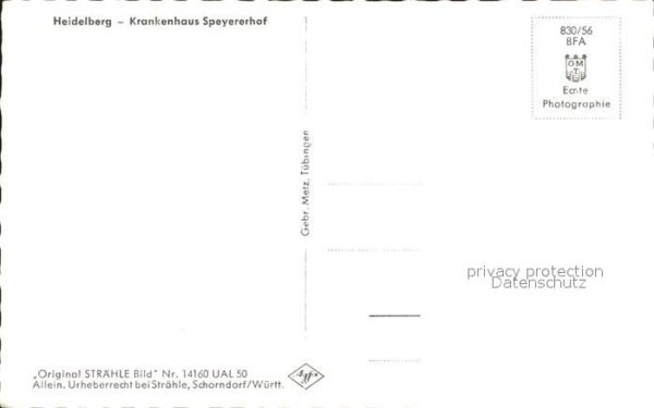 Heidelberg Neckar Krankenhaus Speyererhof Fliegeraufnahme – Bild 2