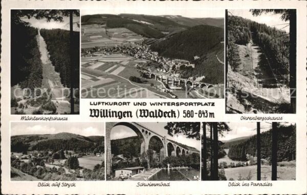 Willingen Sauerland Mühlenkopfschanze Panorama Viadukt Ohre