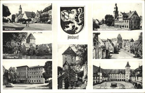 Altdorf Nuernberg Marktplatz Rathaus Stadtkirche Oberes T