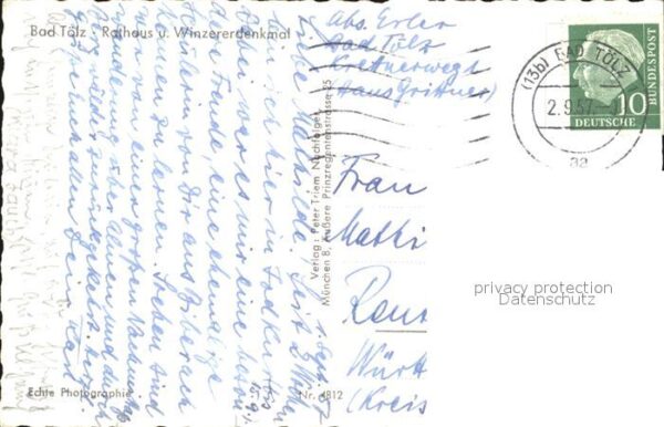 Bad Toelz Rathaus und Winzererdenkmal – Bild 2