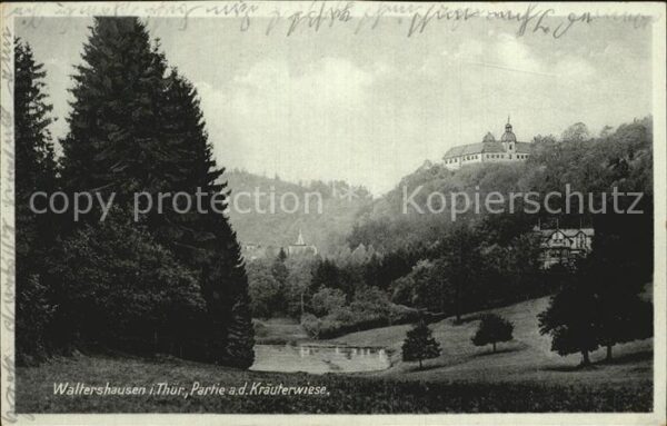 Waltershausen Gotha Partie an der Kräuterwiese