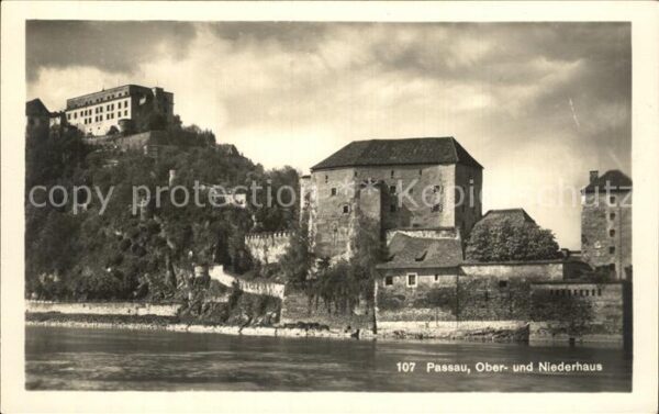 Passau mit Ober und Niederhaus