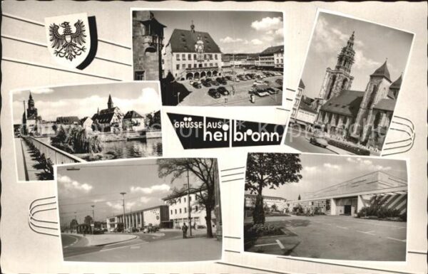 Heilbronn Neckar Rathaus Kilianskirche Neckarpartie Bahn