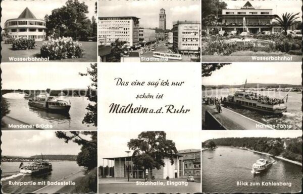 Muelheim Ruhr Wasserbahnhof Stadtmitte Mendener Brück