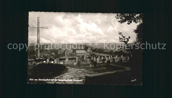 Mariawald Haus Ehrenfriedhof mit Trappistenkloster Mar