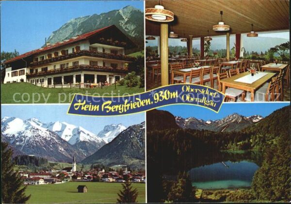 Oberstdorf Heim Bergfrieden Gastraum Panorama Berg