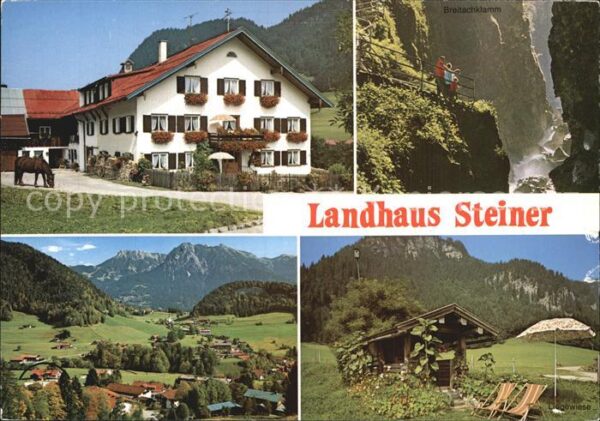 Tiefenbach Oberstdorf Landhaus Steiner Breitachklamm Panorama