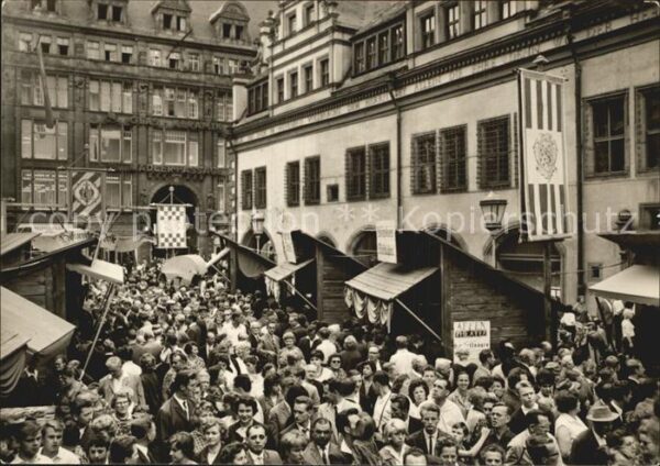Leipzig Historische Messe um 1820 auf dem Nasch