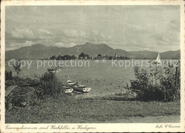 Frauenchiemsee mit Hochfelln und Hochgern