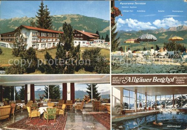 Sonthofen Oberallgaeu Sporthotel Allgäuer Berghof mit Nebenha