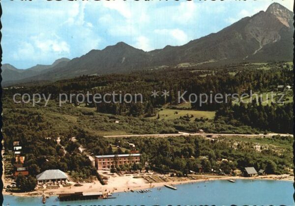 Faak am See Finkenstein Strandhotel Fürst Fliegeraufnahme