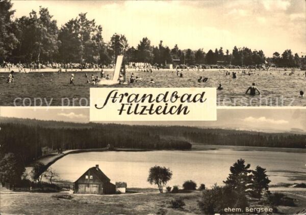 Schneeberg Erzgebirge Strandbad Filzteich ehem Bergsee