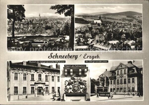 Schneeberg Erzgebirge Panorama Museum für bergmänn Volkskunst