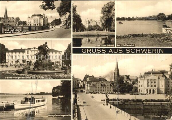 Schwerin Mecklenburg Staatstheater Schloss Pfaffenteich Schi