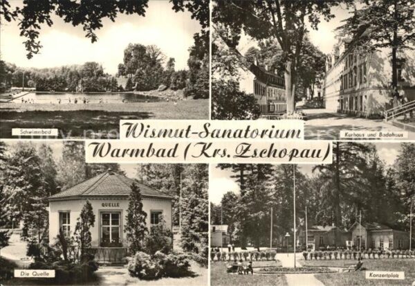 Warmbad Wolkenstein Wismut Sanatorium Schwimmbad Kur und Ba