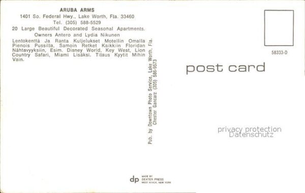 Lake Worth Aruba Arms Apartements – Bild 2
