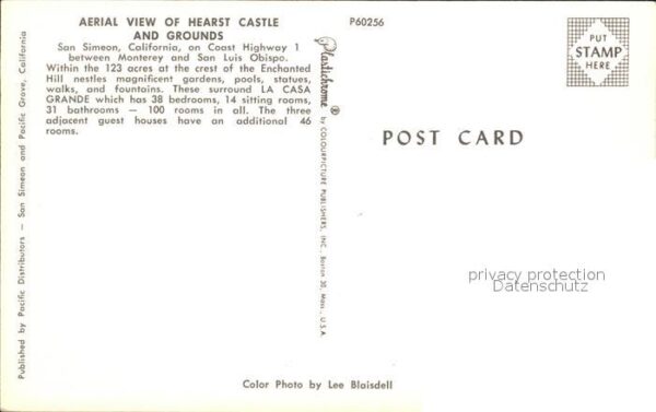 San Simeon Fliegeraufnahme Hearst Castle and Groun – Bild 2