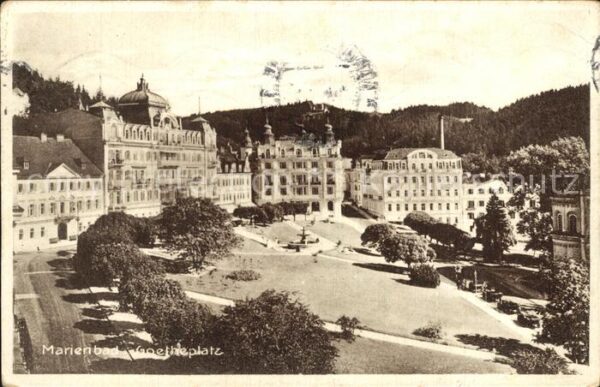 Marienbad Tschechien Boehmen Goetheplatz
