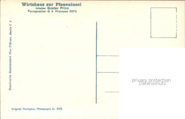 Wannsee Wirtshaus zur Pfaueninsel – Bild 2