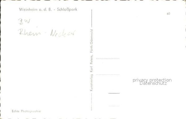 Weinheim Bergstrasse Schlosspark – Bild 2