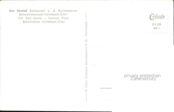 Helmbach Elmstein Restaurant Seehof Rurtalsperre – Bild 2