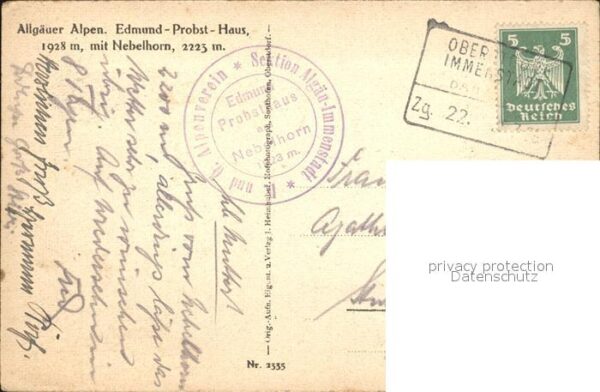 Edmund Probst Haus mit Nebelhorn – Bild 2