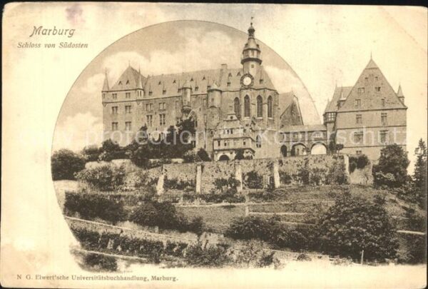 Marburg Lahn Schloss von Südosten