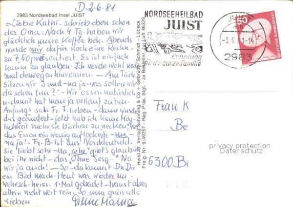 Juist Nordseebad Fliegeraufnahme Insel Strand – Bild 2