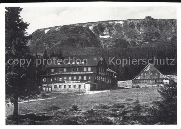 Riesengebirge Krkonose Karkonosze Schlingelbaude mit Prinz-Heinrich-Baude