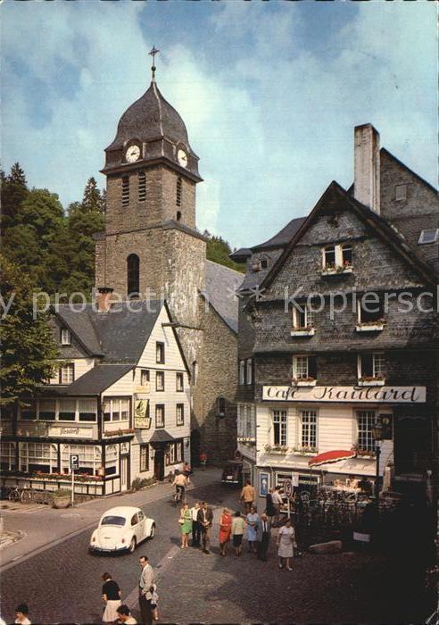 Monschau Marktplatz mit Aukirche