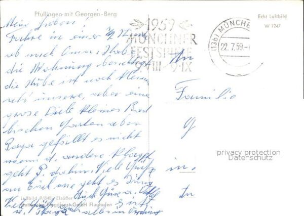 Pfullingen Fliegeraufnahme mit Georgen Berg – Bild 2