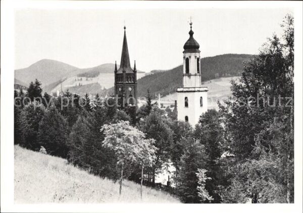 Waldenburg Sachsen Friedland 2 Kirchtürme