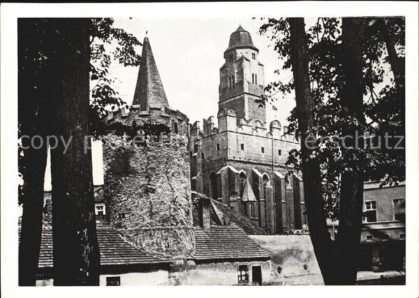 Patschkau Schlesien Wehrturm an der Stadtmauer